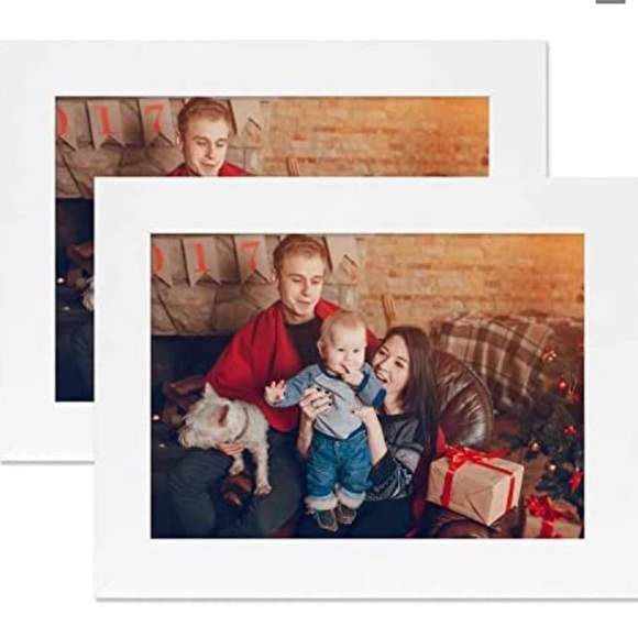 NWT new in box set of 2 5x7 Frametory White Picture Frames - Picture 1 of 2